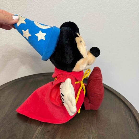 Disney Walt Disney World Sorcerer Mickey Mouse Plush Toy Fantasia Wizard - Picture 3 of 9